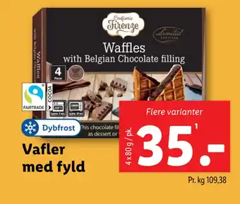Lidl Vafler med fyld tilbud