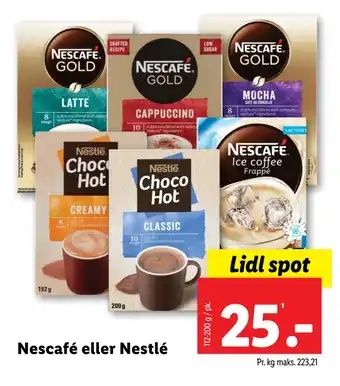 Lidl Nescafé eller Nestlé tilbud
