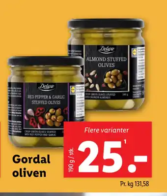 Lidl Gordal oliven tilbud