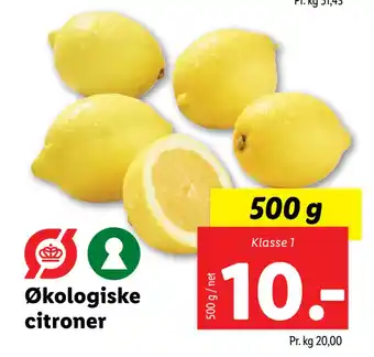 Lidl Økologiske citroner tilbud