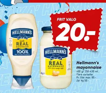 Bilka Hellmann's mayonnaise tilbud