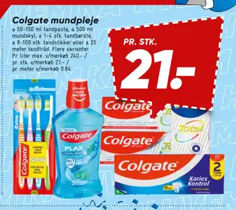 Bilka Colgate mundpleje tilbud