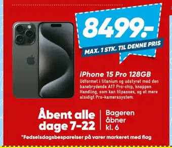 Bilka iPhone 15 Pro 128GB tilbud