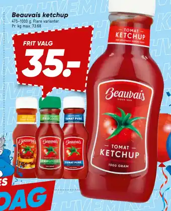 Bilka Beauvais ketchup tilbud