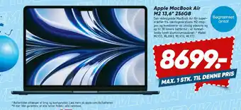 Bilka Apple MacBook Air M2 13,6” 256GB tilbud