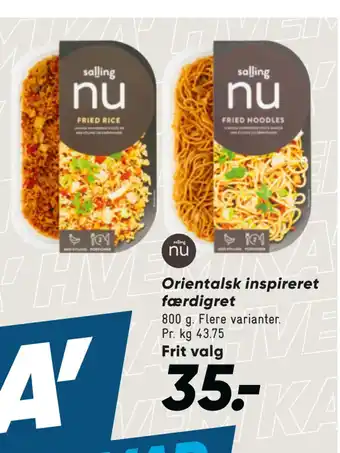 Bilka Orientalsk inspireret færdigret tilbud