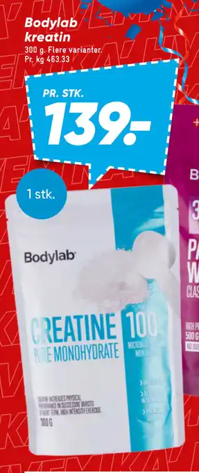 Bilka Bodylab kreatin tilbud