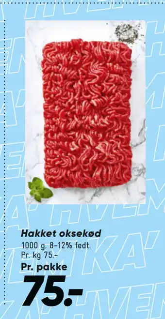 Bilka Hakket oksekød tilbud