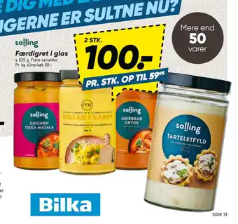 Bilka Færdigret i glas tilbud