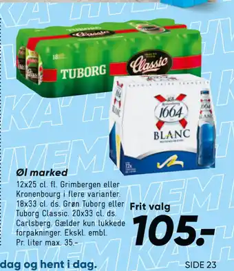 Bilka Øl marked tilbud