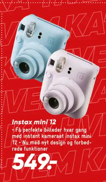 Bilka Instax mini 12 tilbud
