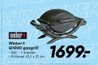 Bilka Weber Q1000 gasgrill tilbud