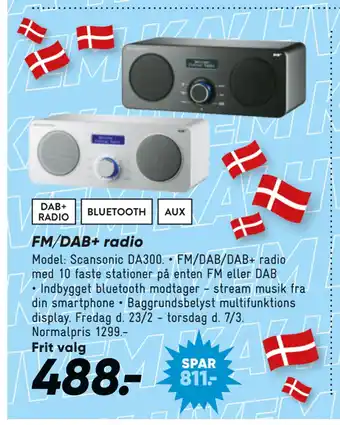Bilka FM/DAB+ radio tilbud