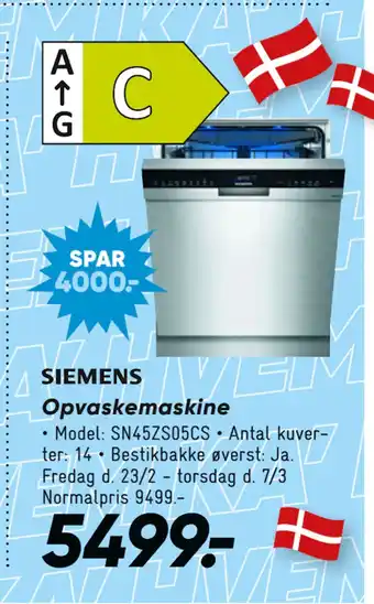 Bilka Opvaskemaskine tilbud