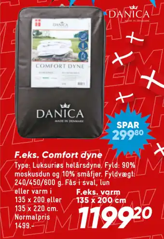Bilka Comfort dyne tilbud