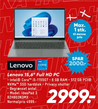 Bilka Lenovo 15,6” Full HD PC tilbud