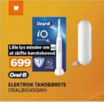 Power ELEKTRISK TANDBØRSTE ORALBIO4SQWH tilbud