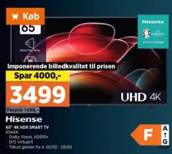 Power 65" 4K HDR SMART TV 65A6K tilbud