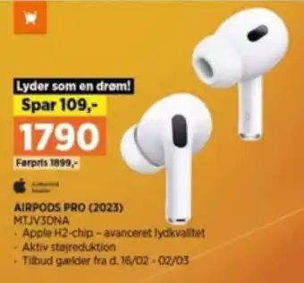 Power AIRPODS PRO (2023) MTJV3DNA tilbud