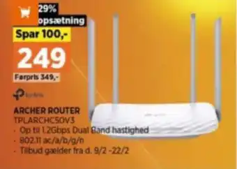 Power ARCHER ROUTER TPLARCHC50V3 tilbud