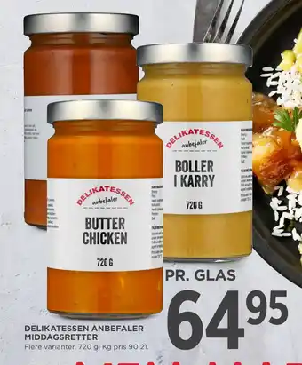MENY DELIKATESSEN ANBEFALER MIDDAGSRETTER tilbud