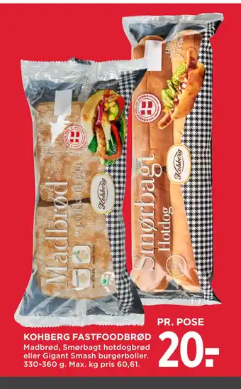 MENY KOHBERG FASTFOODBRØD tilbud