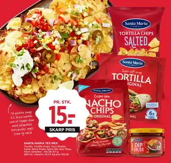 MENY SANTA MARIA TEX MEX tilbud