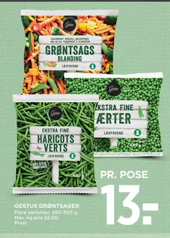 MENY GESTUS GRØNTSAGER tilbud