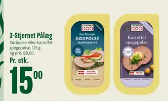 Min Købmand 3-Stjernet Pålæg tilbud