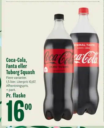 Min Købmand Coca-Cola, Fanta eller Tuborg Squash tilbud