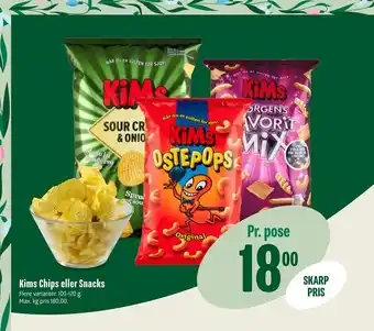 Min Købmand Kims Chips eller Snacks tilbud