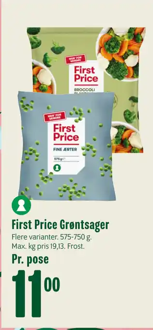 Min Købmand First Price Grøntsager tilbud