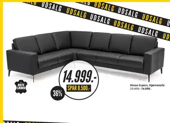 My Home Hixon 6-pers. Hjørnesofa tilbud
