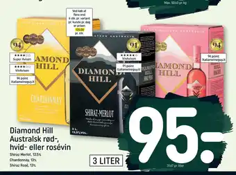 REMA 1000 Diamond Hill Australsk rød-, hvid- eller rosévin tilbud