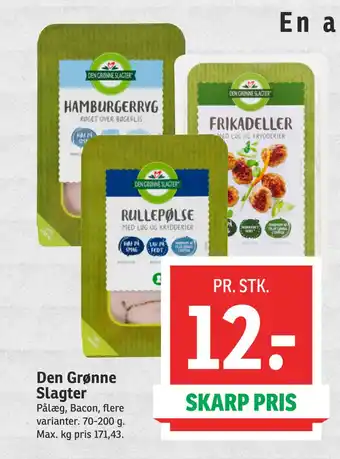 SPAR Den Grønne Slagter tilbud