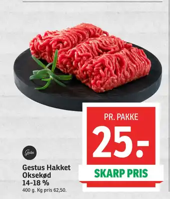 SPAR Gestus Hakket Oksekød 14-18 % tilbud