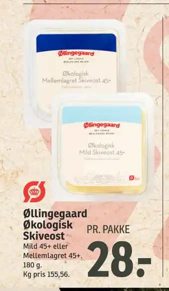 SPAR Øllingegaard Økologisk Skiveost tilbud