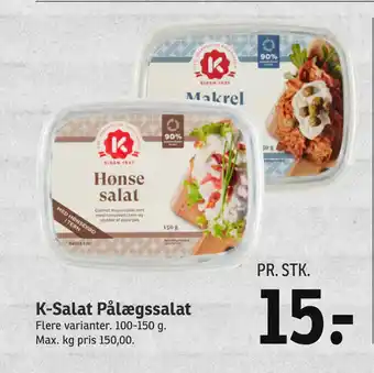 SPAR K-Salat Pålægssalat tilbud