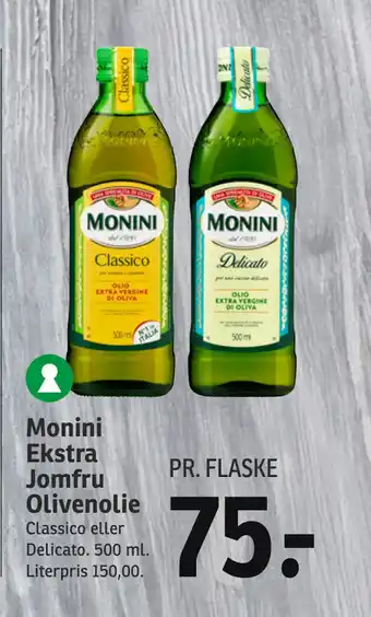 SPAR Monini Ekstra Jomfru Olivenolie tilbud