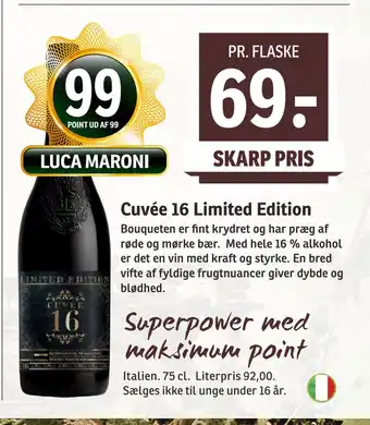 SPAR Cuvée 16 Limited Edition tilbud