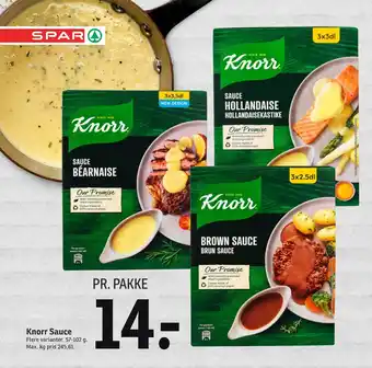 SPAR Knorr Sauce tilbud