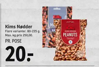 SPAR Kims Nødder tilbud