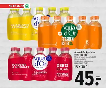 SPAR Aqua d’Or Sparkles eller Ice Tea tilbud