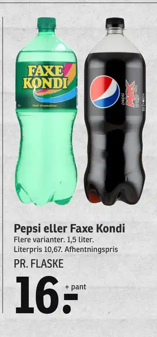 SPAR Pepsi eller Faxe Kondi tilbud