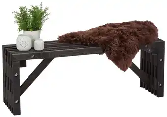 Trallebænk L. 120 cm sort