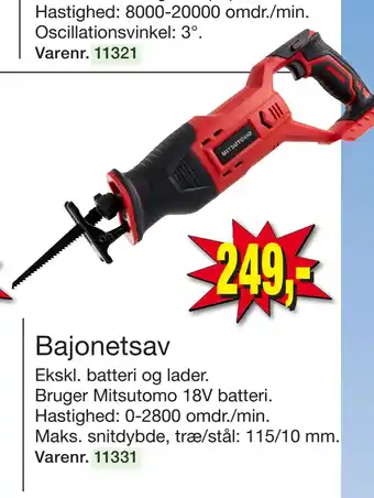Harald Nyborg Bajonetsav tilbud
