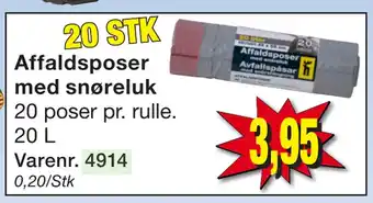 Harald Nyborg Affaldsposer med snøreluk tilbud