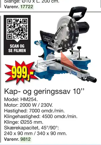 Harald Nyborg Kap- og geringssav 10’’ tilbud