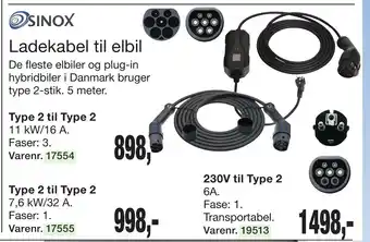 Harald Nyborg Ladekabel til elbil tilbud