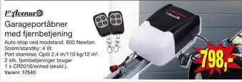 Harald Nyborg Garageportåbner med. fjernbetjening tilbud